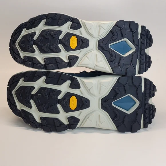New HOKA Kaha 2 GTX Waterproof Hiking Boots Vibram Sole Teal Blue Women Size 7B - Picture 10 of 11